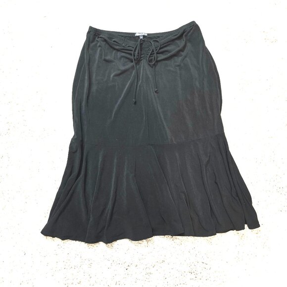 🖤y2k Millennium Mandee Black Fairycore Midi Broomstick Skirt Junior Large 🖤 - Picture 1 of 7